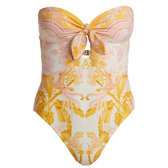 Zimmermann Other - Zimmermann Lyre One-piece swimsuit in yellow palm
